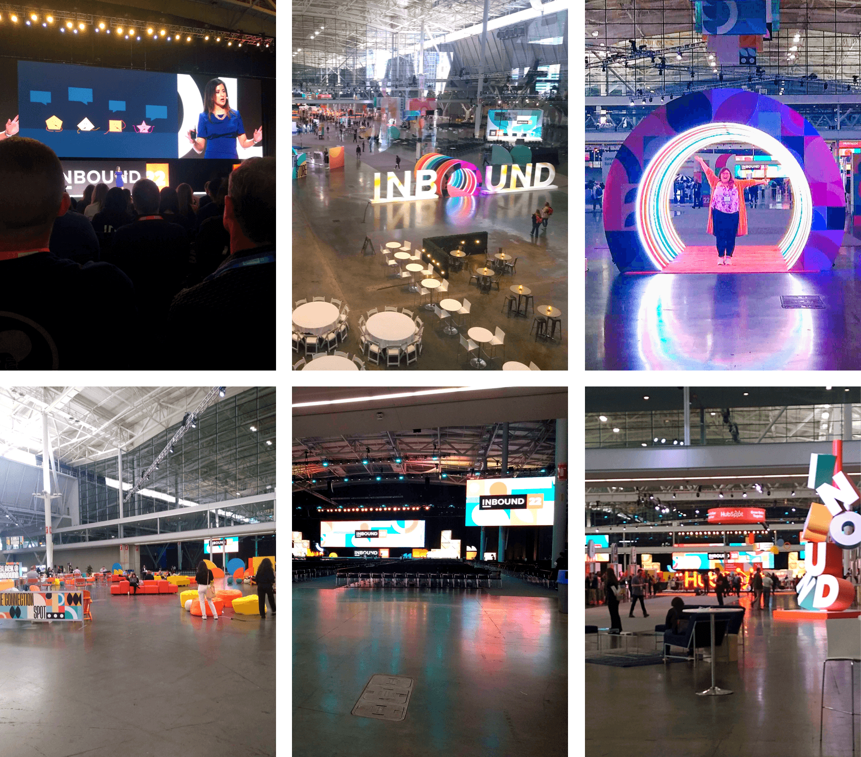 Six images of the HubSpot Inbound Conference 2022