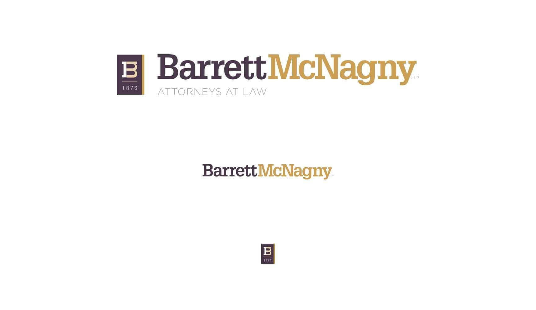 Barrett McNagny responsive logo example