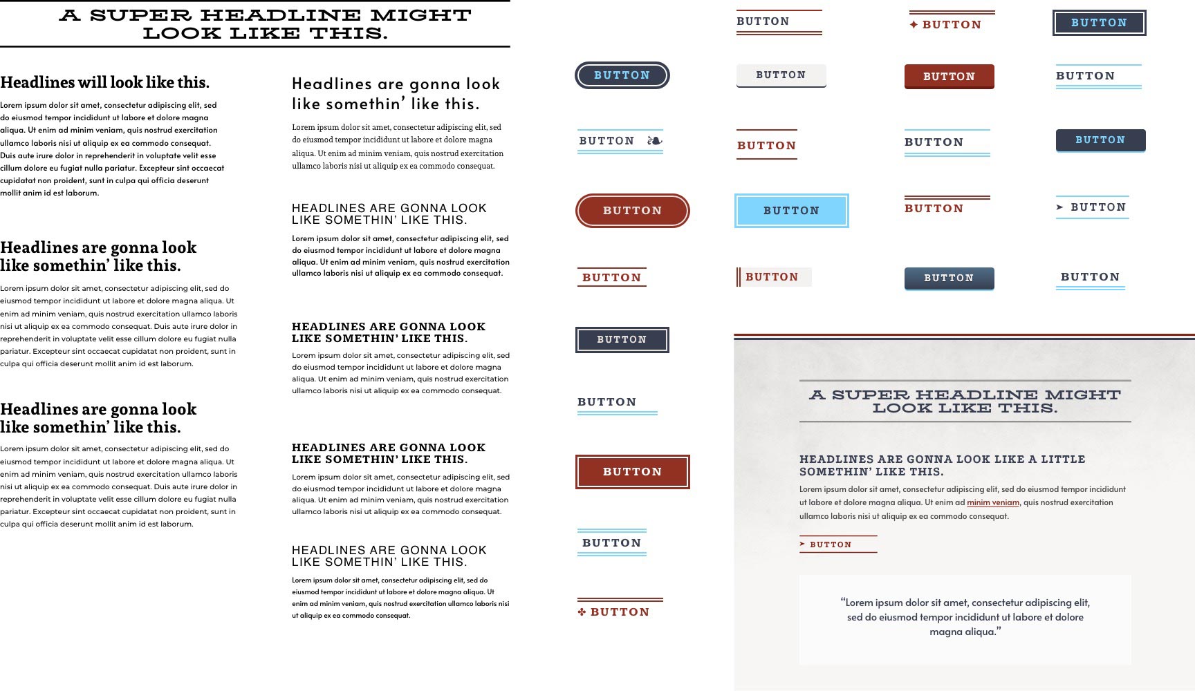 Hattersley Typeface drafts