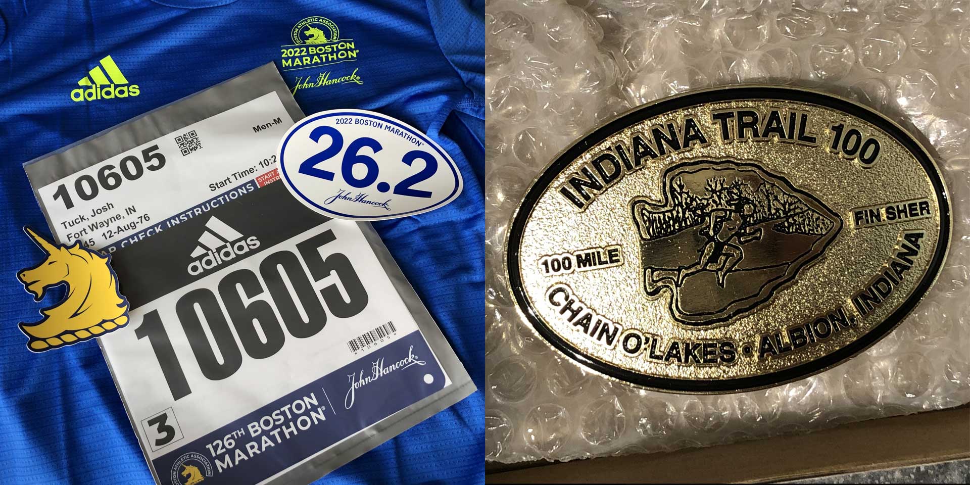 Boston Marathon and Indiana Trail Awards