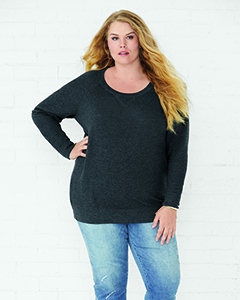 LAT Ladies' Curvy French Terry Pullover
