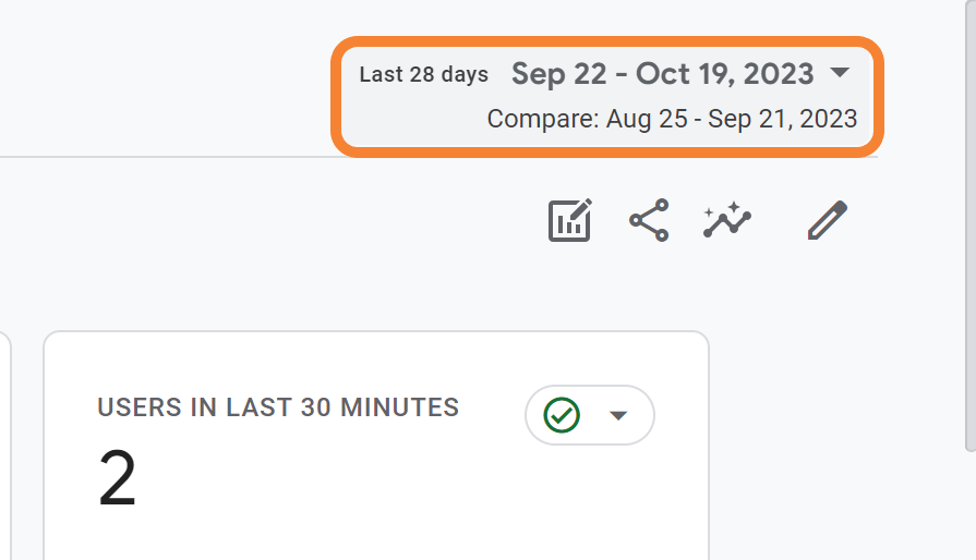 Google Analytics 4 Adjust Date Range
