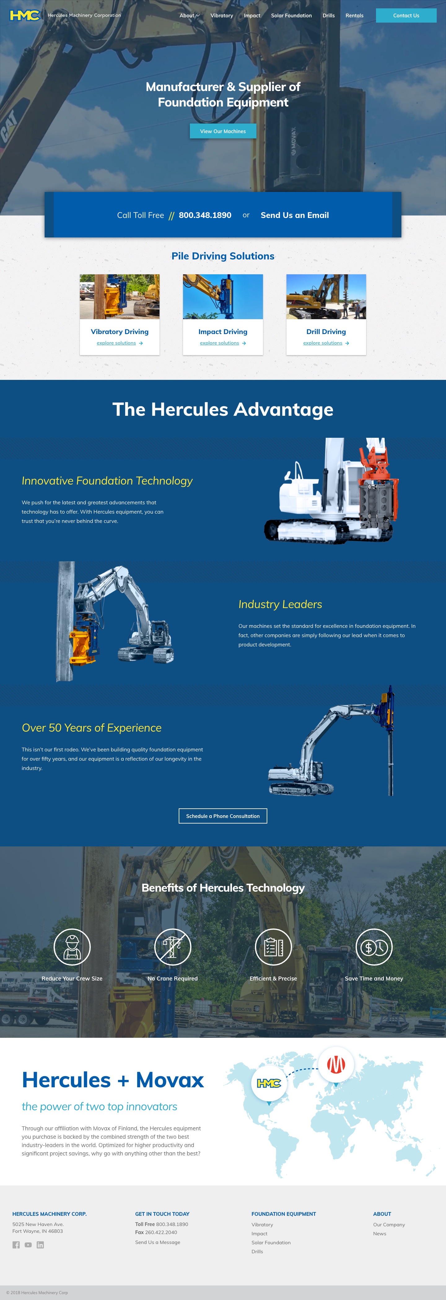 Hercules Machinery Corporation - Website Design & Development Hercules Machinery Corporation - Website Design & Development