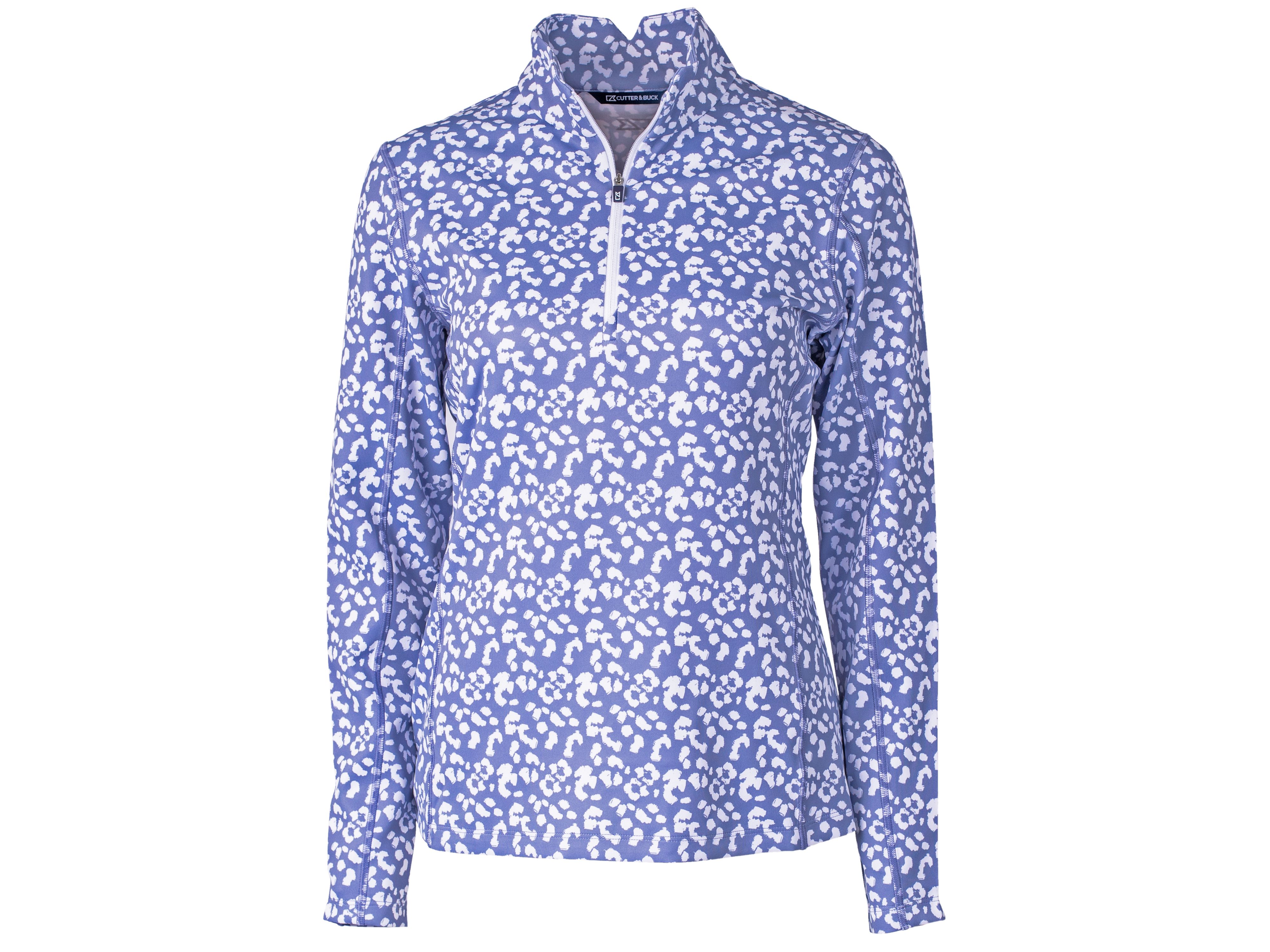 Ladies Long Sleeve Printed Traverse Half Zip