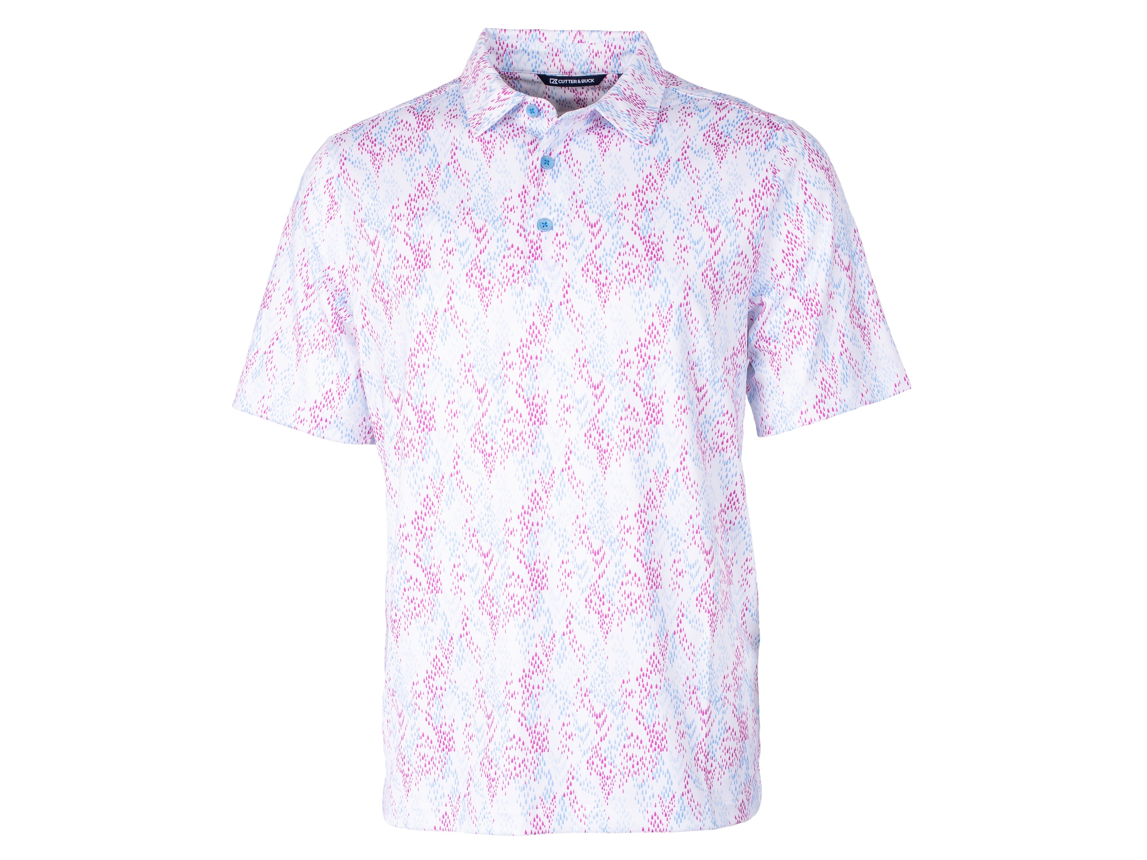 Men's Pike Polo Precipitation Print