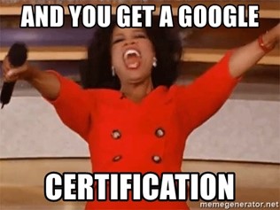 Oprah Winfrey Google Certifications Meme