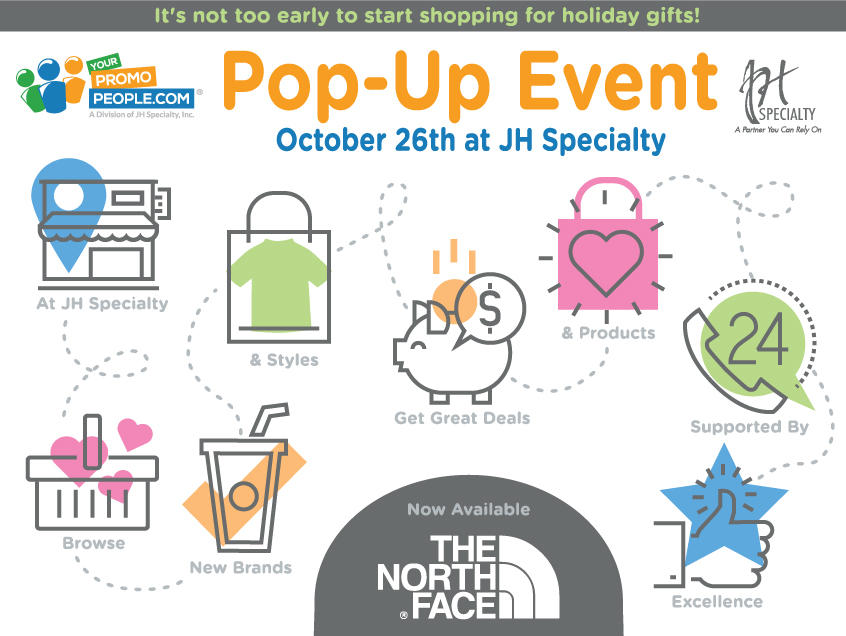 JH Specialty Pop Up Shop Event Flyer