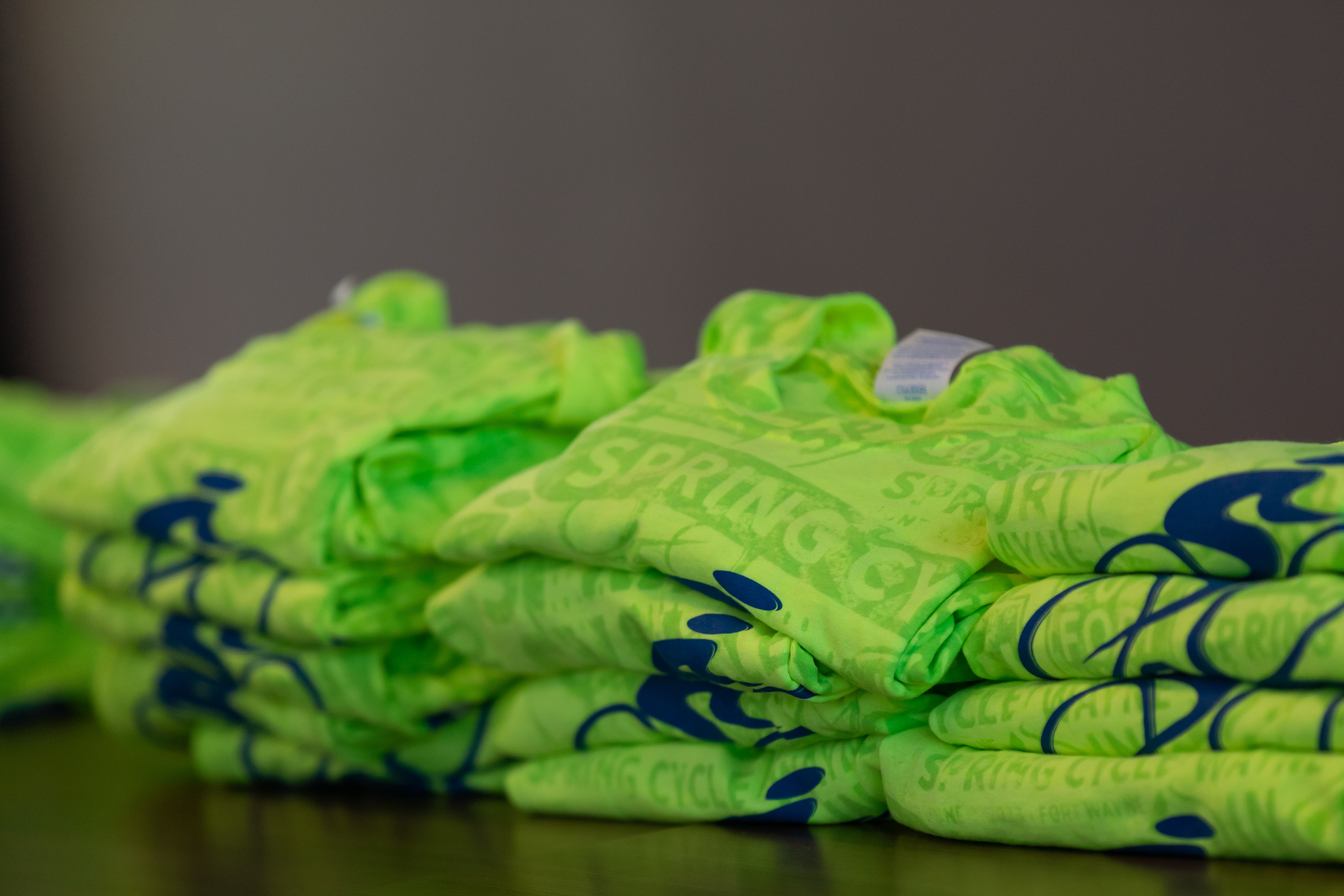 Folded Neon Fort 4 Fitness Shirts