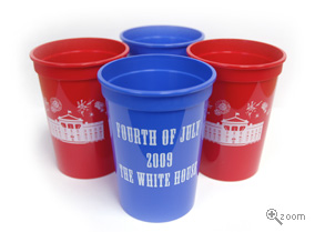 White House 4th of July Cups