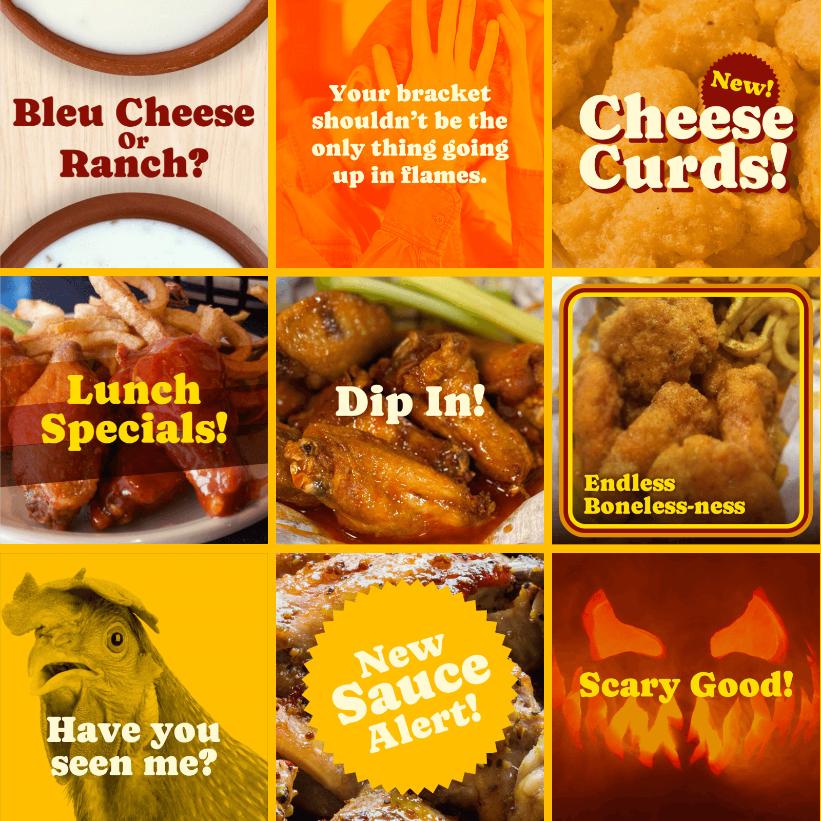 Buffalo Wings & Ribs - Social Media Graphics Buffalo Wings & Ribs - Social Media Graphics