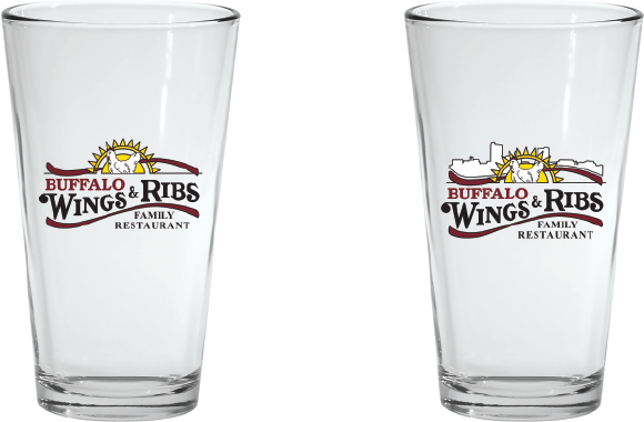 Buffalo Wings & Ribs Glass