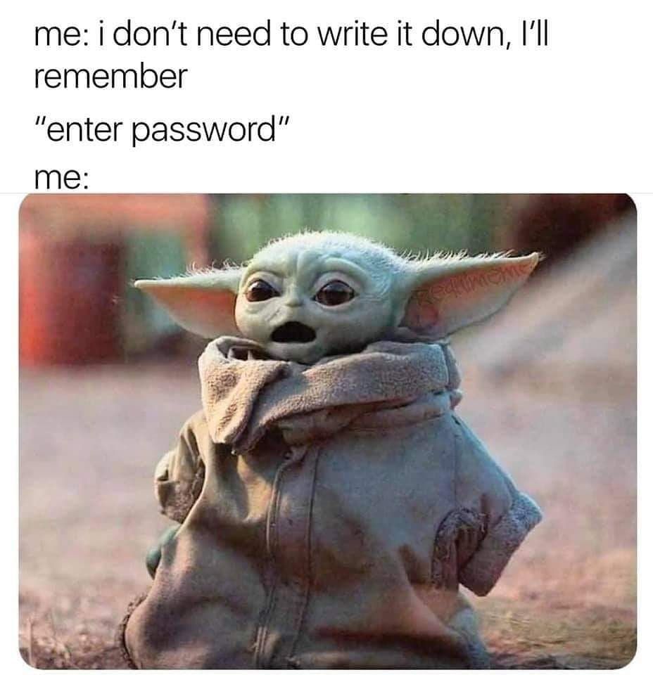Forgot Password meme