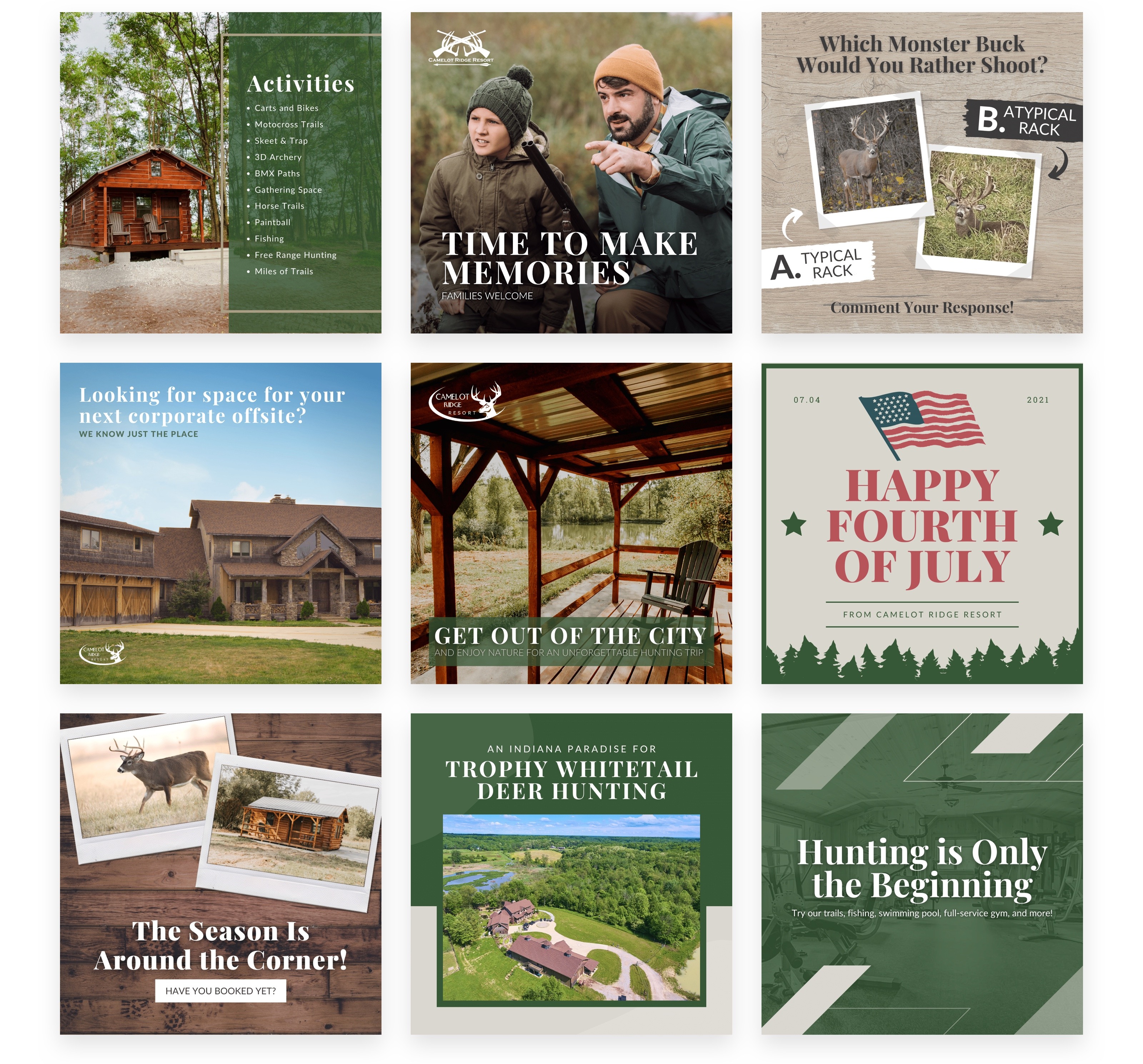 Camelot Ridge Resort - Social Media Camelot Ridge Resort - Social Media