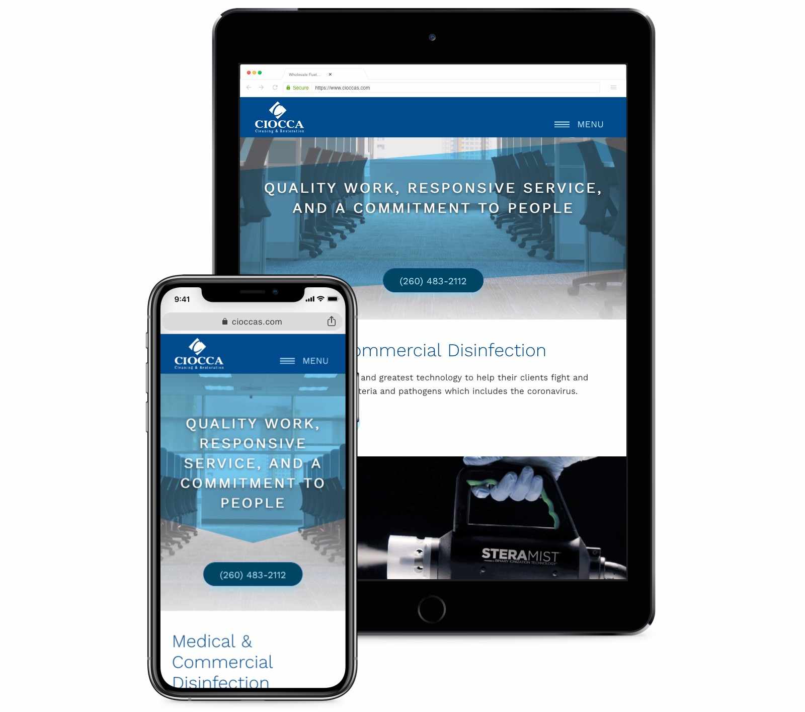 Ciocca - Responsive Mobile Device Compatibility Ciocca - Responsive Mobile Device Compatibility