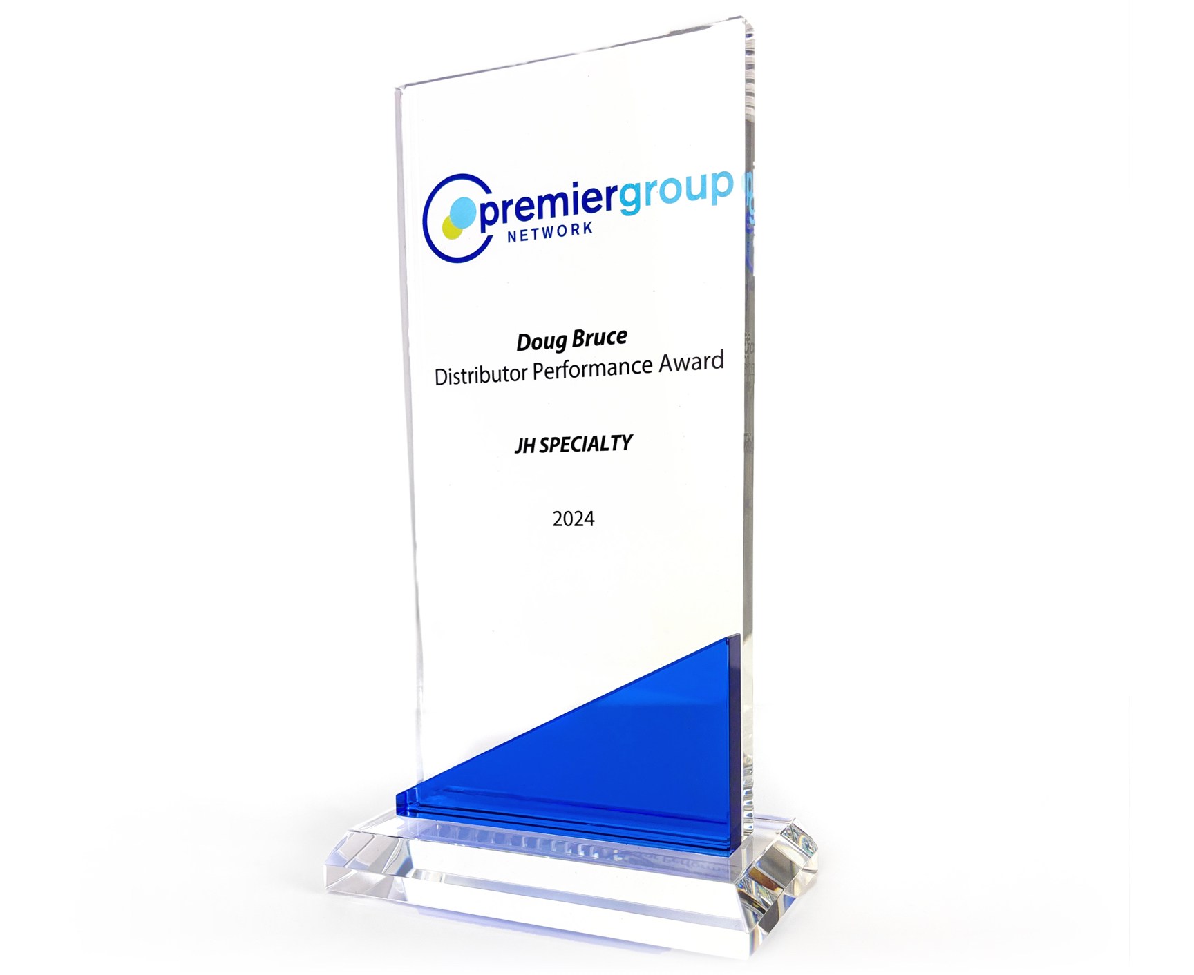 Premier Group Network Doug Bruce Distributor Performance Award JH Specialty 2024