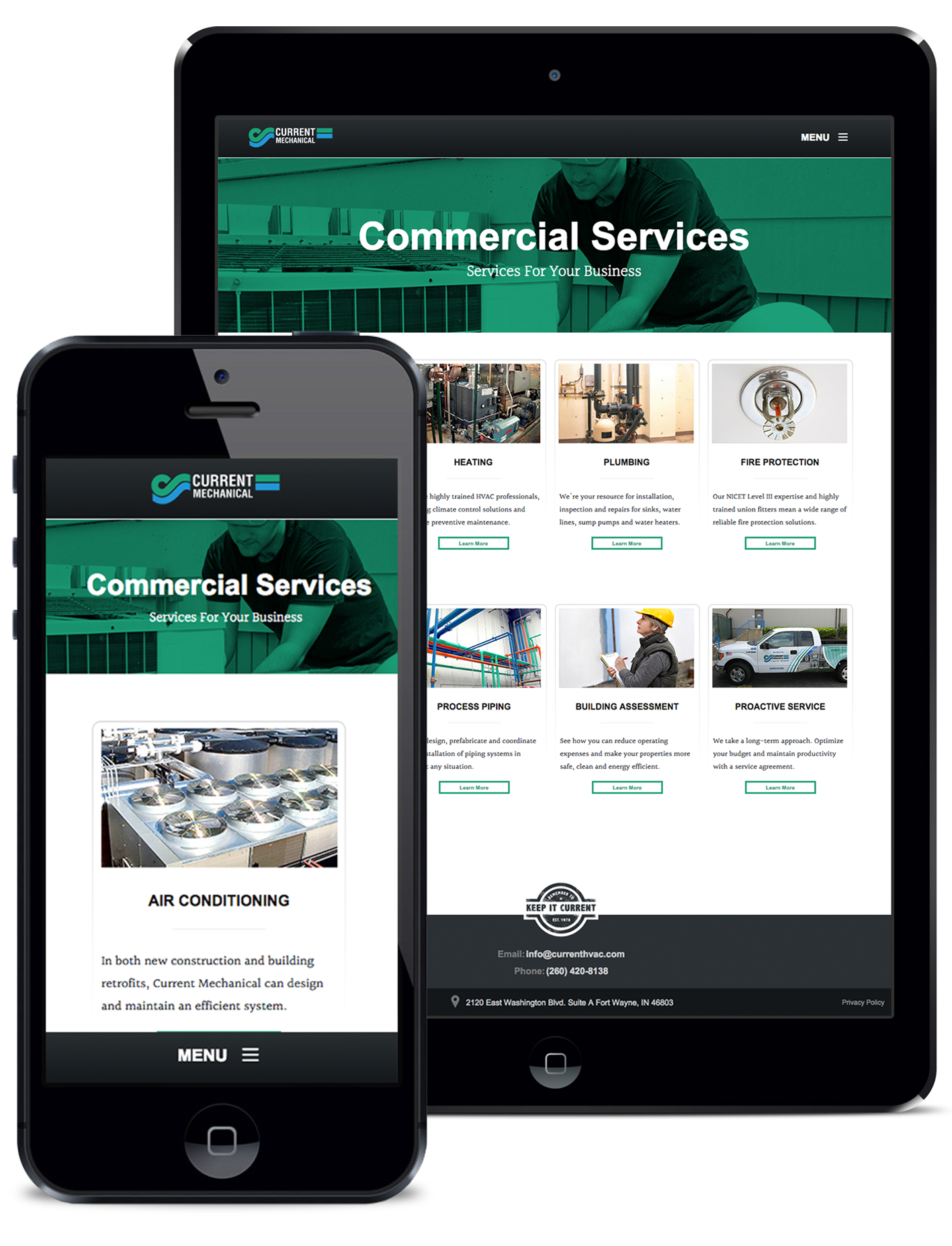 Current Mechanical - Responsive Mobile Device Compatibility Current Mechanical - Responsive Mobile Device Compatibility