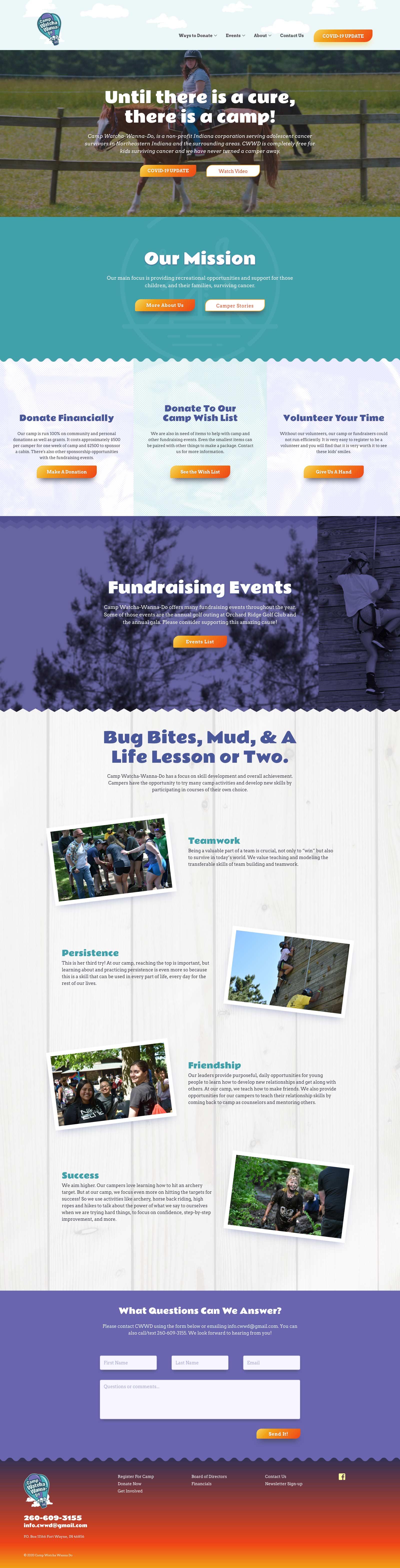 Camp Watcha Wanna Do - Web Design Camp Watcha Wanna Do - Web Design