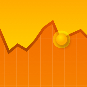 Yellow Line Graph