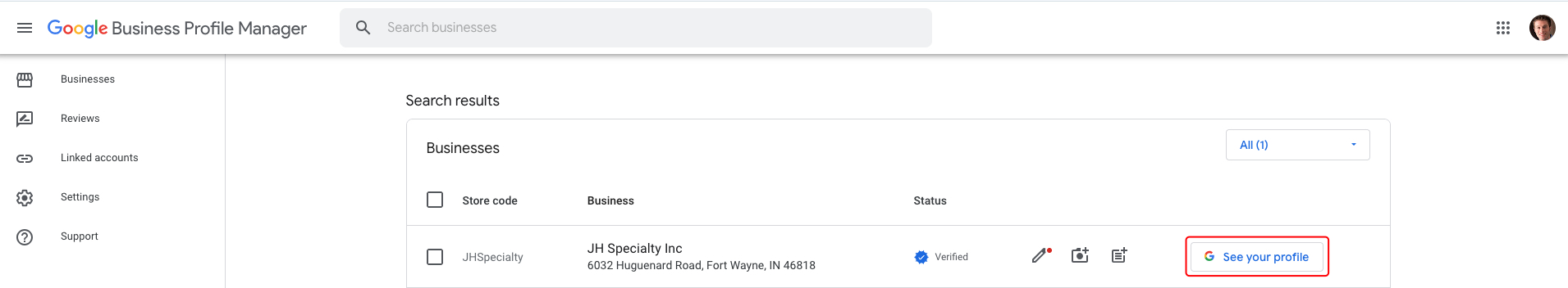 Google Business Profile - give access