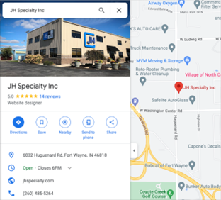 JH Google Business Profile