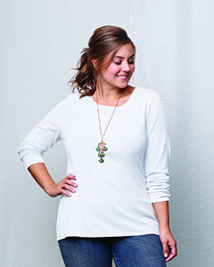 Hanes Ladies' JMS 100% Ringspun Cotton Long-Sleeve T-Shirt