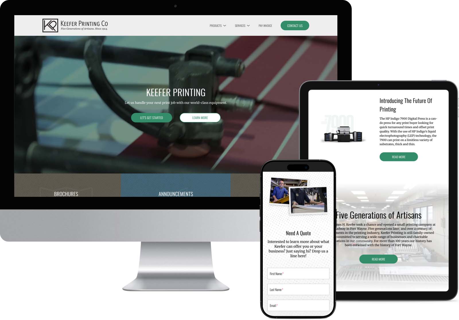 Keefer Printing - Website Keefer Printing - Website