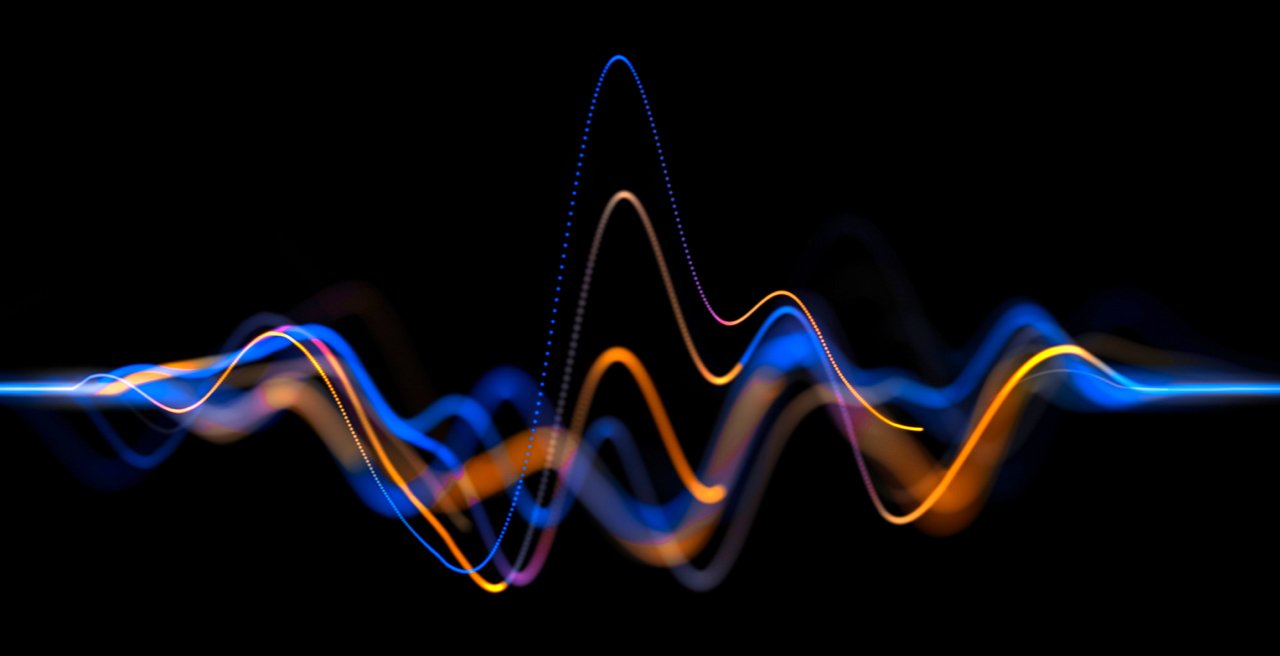 AI language voice wave