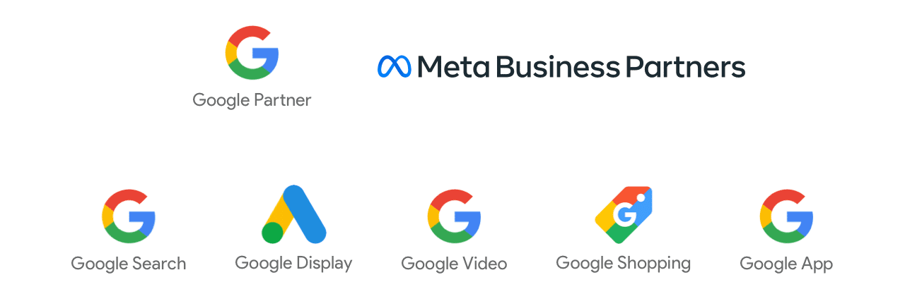 Google Partner, Meta Business Partner certifications