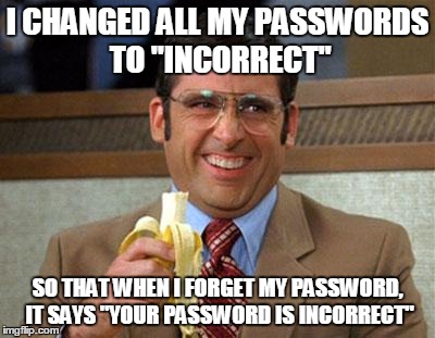 Incorrect Password meme