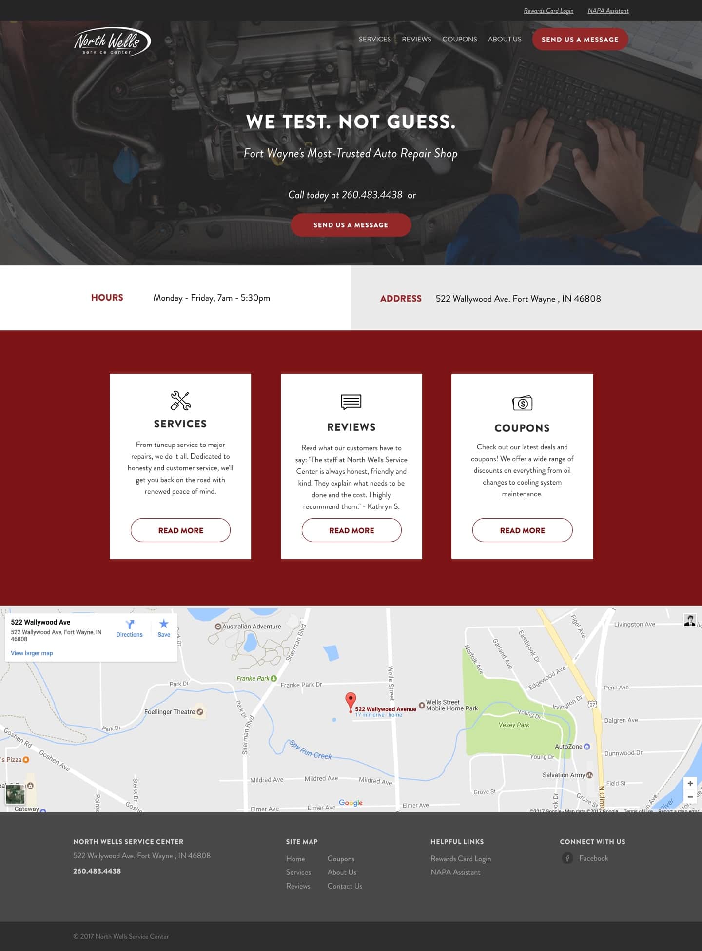 North Wells Service Center - Responsive Website Design North Wells Service Center - Responsive Website Design