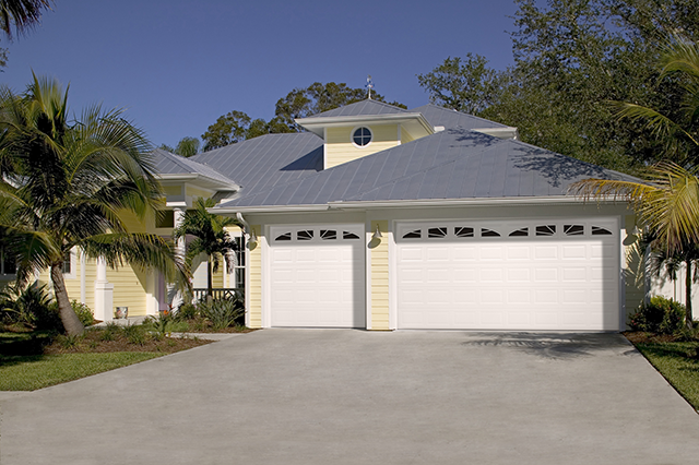 Home with palm trees