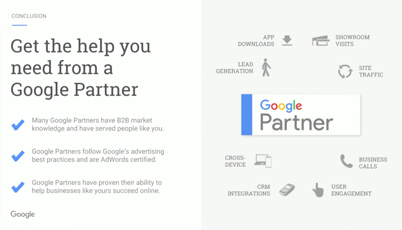 Google Partner Benefits
