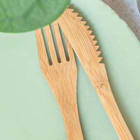Wooden Fork and Spoon