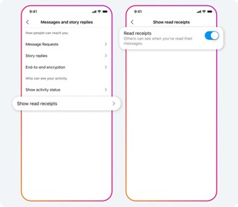 Instagram read receipts