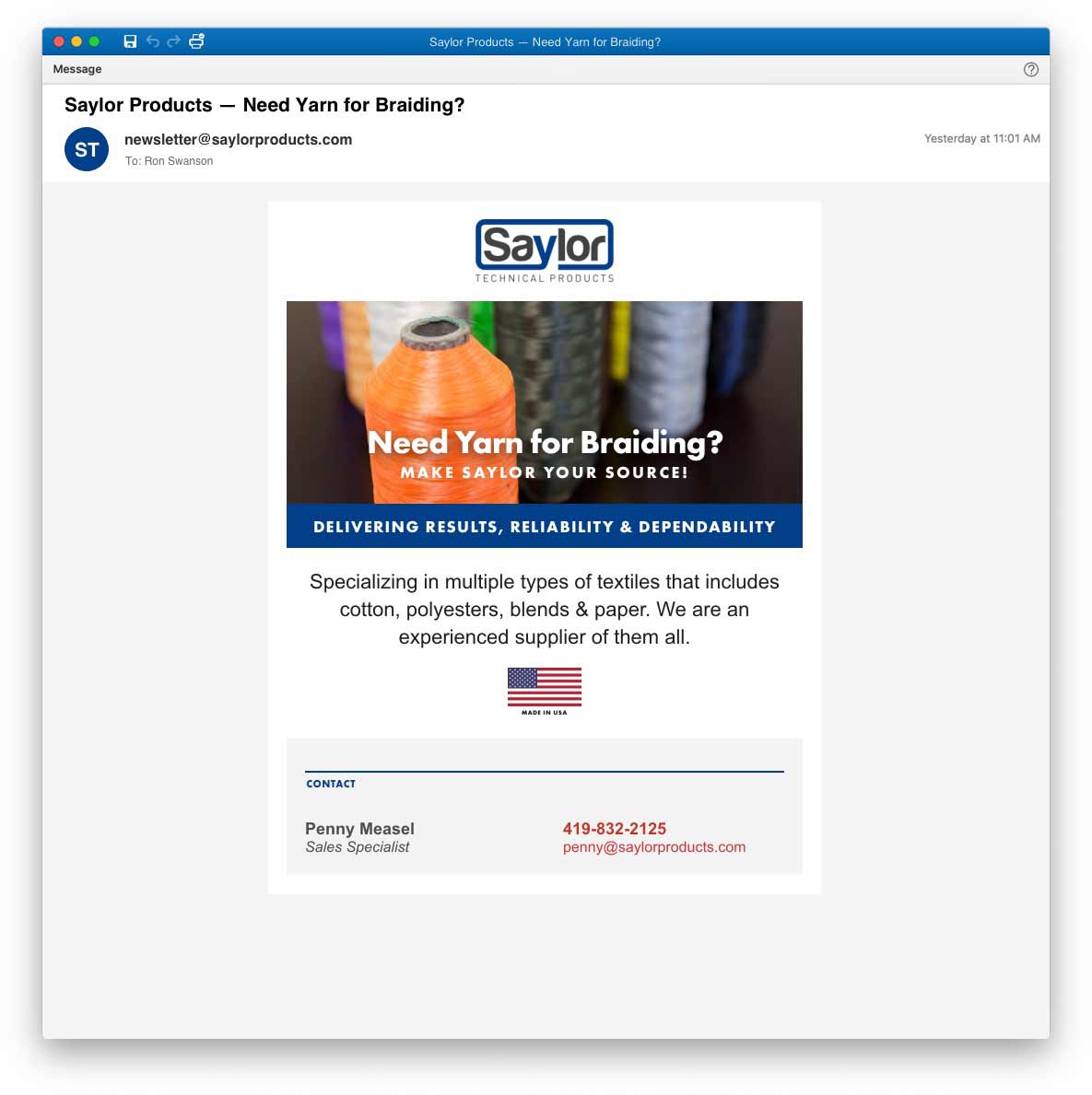 Saylor — Email Saylor — Email