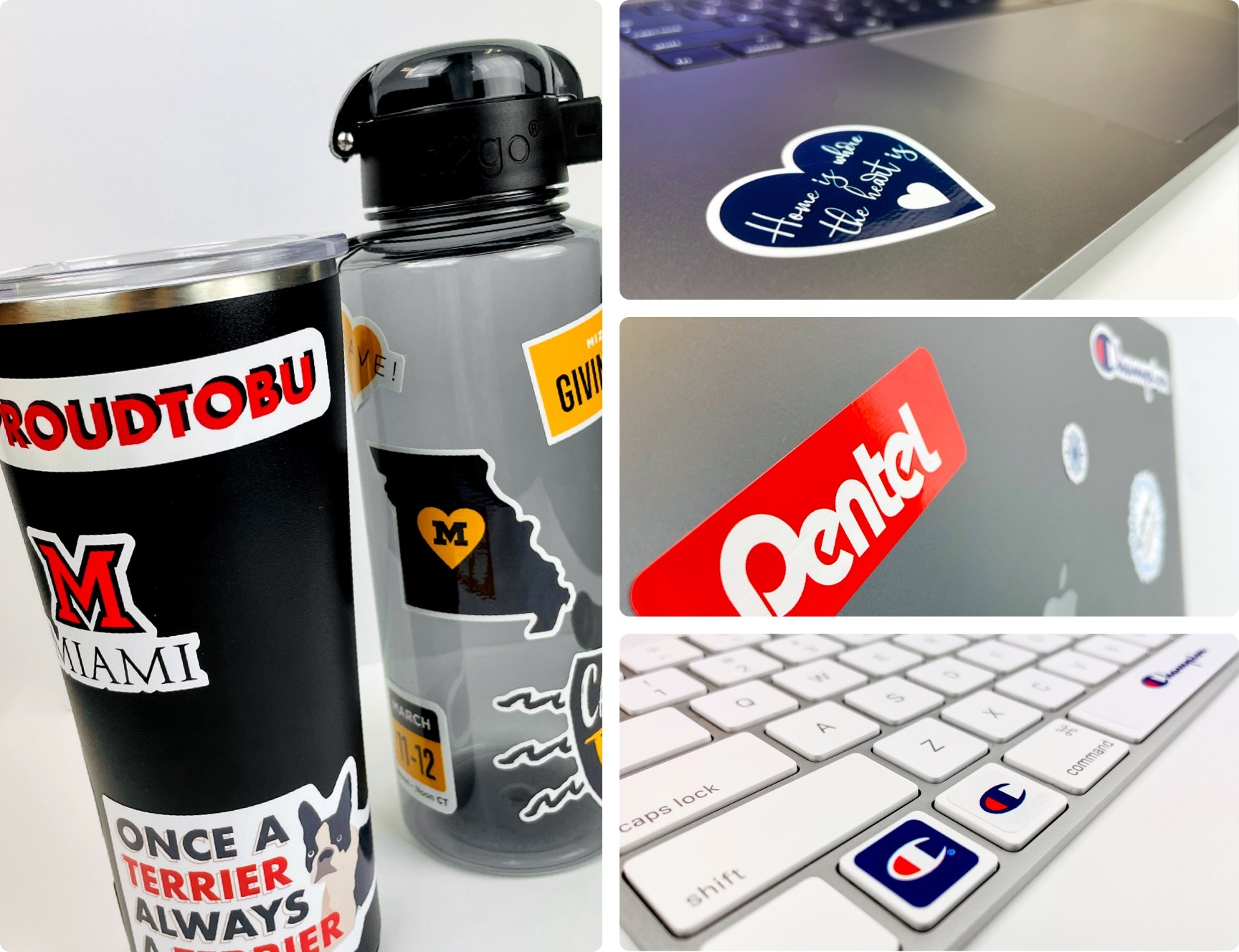Promotional Stickers on items