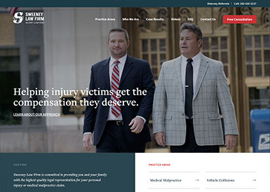 Sweeny Law Firm Homepage