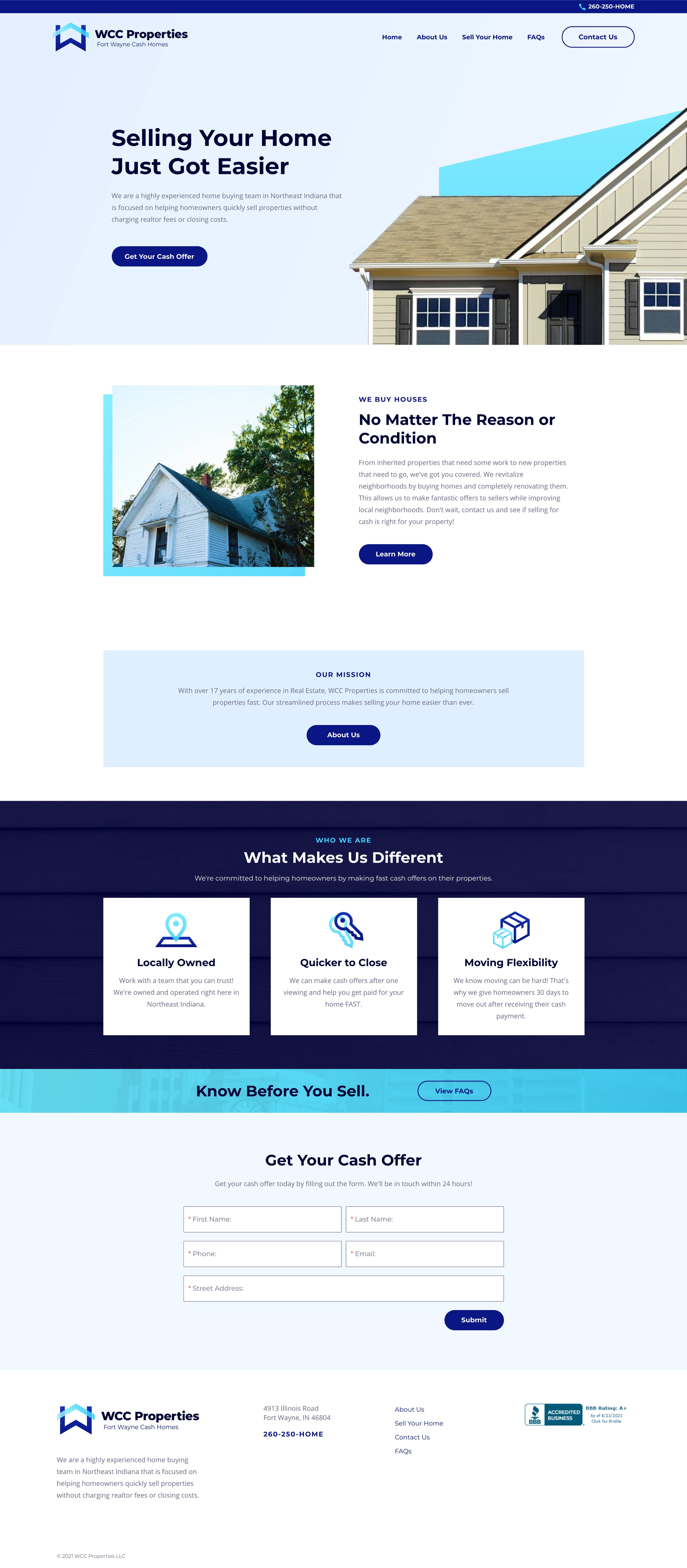 WCC Properties - Website Design
