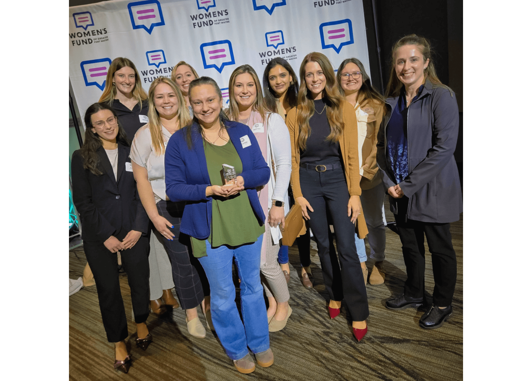 JH Team Accepting Women's Fund Award