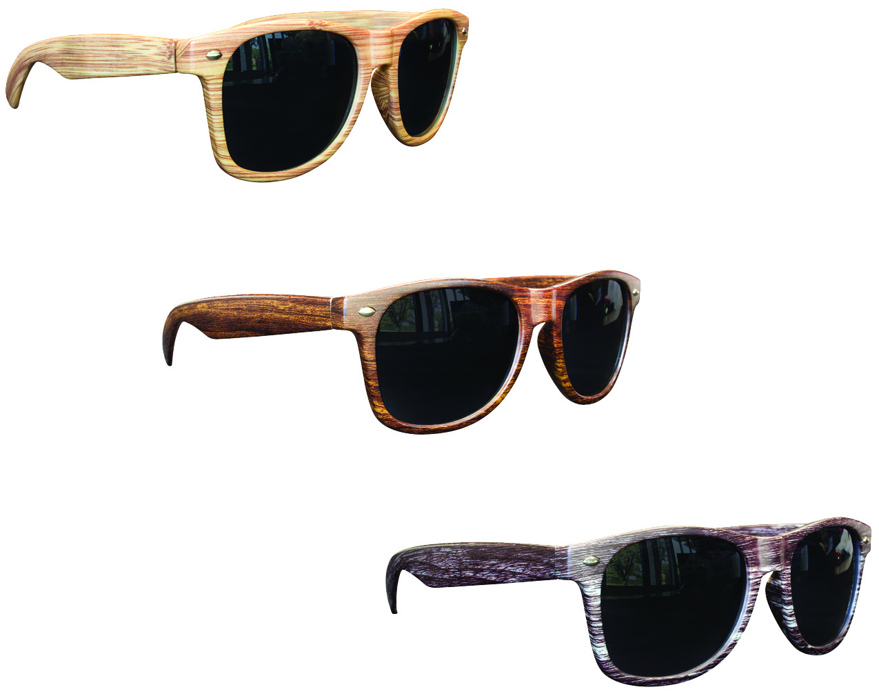 Three Shades Of Woodgrain sunglasses