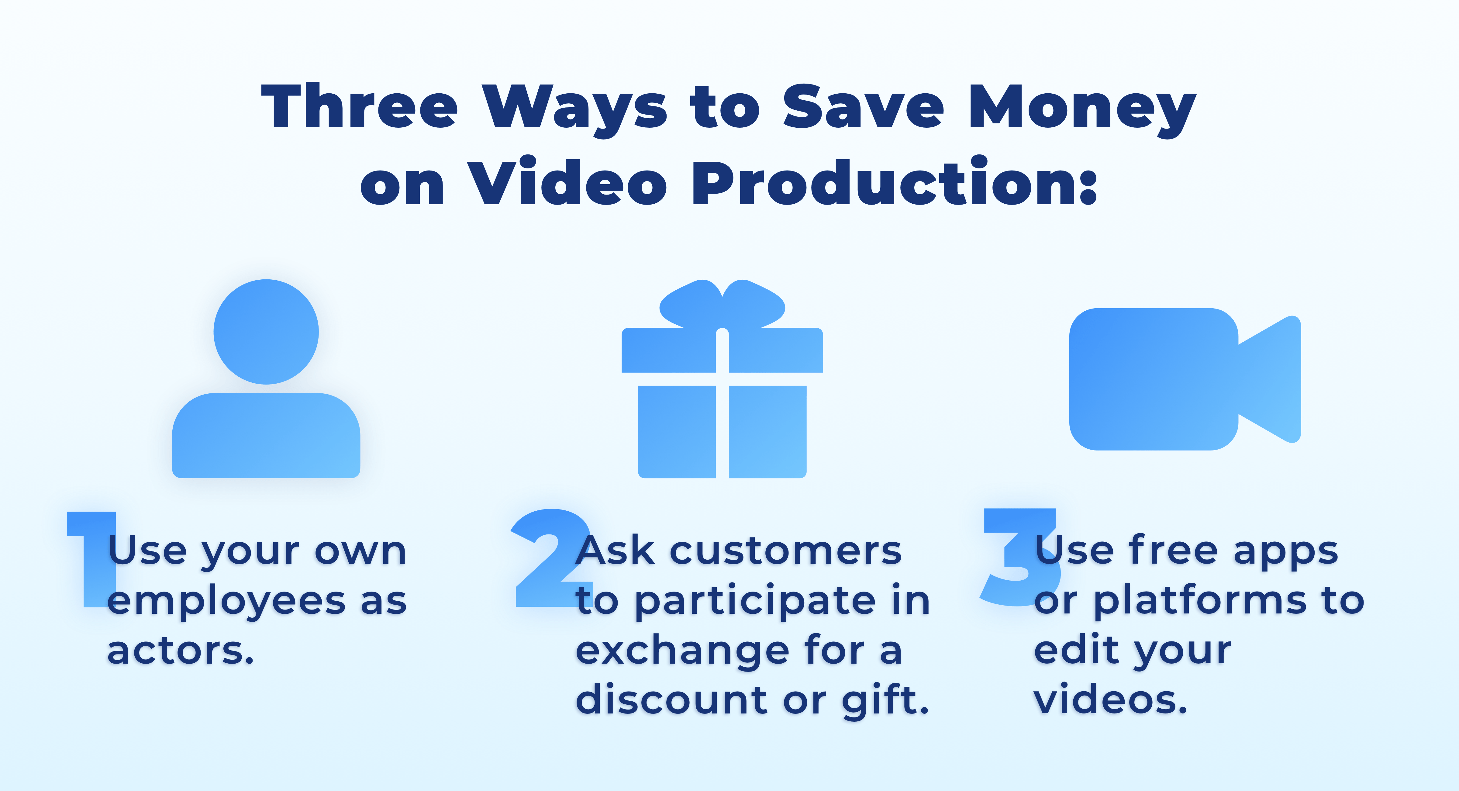 Three Ways to Save Money on Video Productions